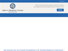 Tablet Screenshot of helpadiabeticchild.org